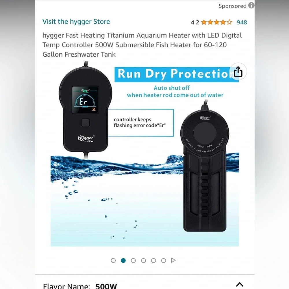Hygger aquarium heater
